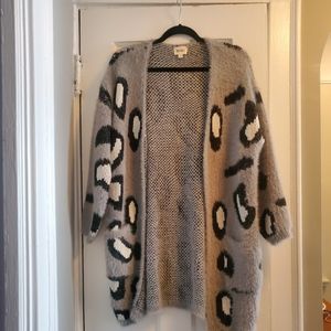 Snow leopard cardigan